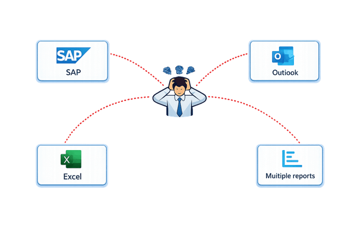 Fragmented enterprise systems